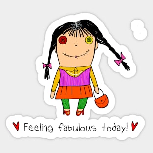 Feeling fabulous today! Ragdoll having a good day. Sticker